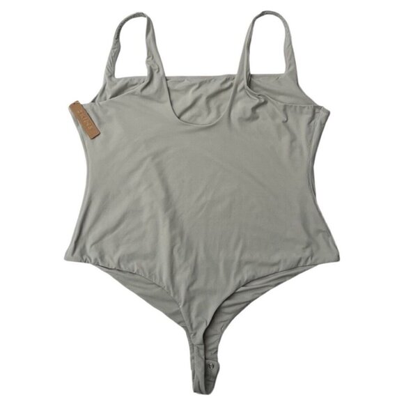 Skims Fits Everybody Square Neck Sleeveless Bodysuit Size 4X Talc BS-SCN-0294 - Picture 6 of 7